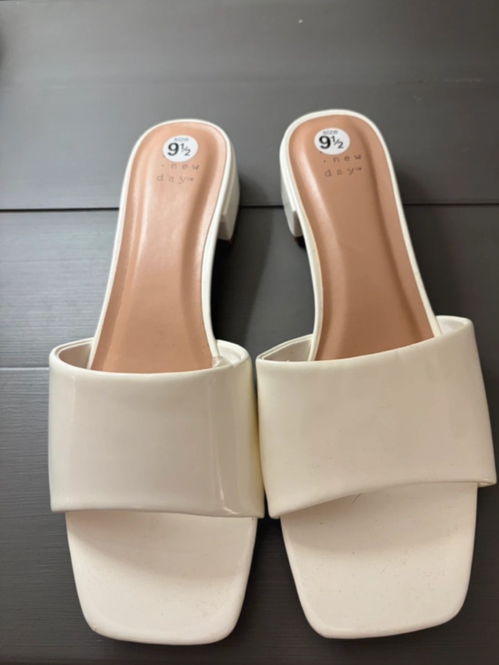 A new day white sandals
